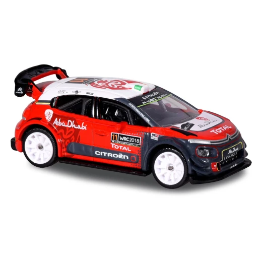 Majorette, WRC Rally Cars Set 4 Miniature Die-Cast Ford Fiesta Hyundai i20 Toyota Yaris Citroën C3 Rubber Tires Collector Box, Random - MAJORETTE - Image 4