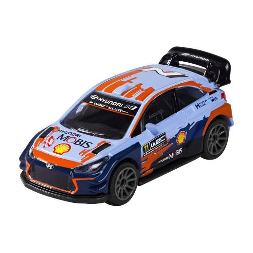 Majorette, WRC Rally Cars Set 4 Miniature Die-Cast Ford Fiesta Hyundai i20 Toyota Yaris Citroën C3 Rubber Tires Collector Box, Random - MAJORETTE - Image 3