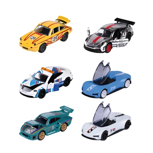 Majorette, Porsche Deluxe 1:64 Scale Free-Wheeling Metal Vehicle with Rubber Tires Opening Doors Translucent Headlights Suspension Collector Box - MAJORETTE - Image 3