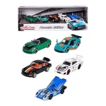 Majorette, Porsche Motorsport Cars Giftpack 5 Die-Cast Vehicles 1:64 Scale with Rolling Wheels and Opening Parts 917 911 Carrera RS 935 K3 GT3 Cup 992 - MAJORETTE