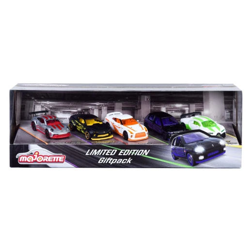 Majorette, Limited Edition 10 Diecast Cars Gift Pack 5pcs 7.5cm Renault Clio Porsche 911 GT3 Cup Nissan GT-R Bugatti Chiron Pur Sport Chevrolet Camaro 3+ - MAJORETTE - Image 2