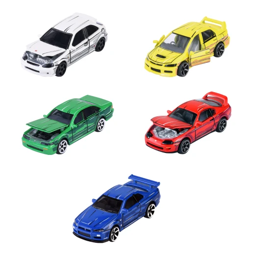 طقم هدية سيارات معدنية داي كاست جابان سيريز تيون ابس سيريز 2 عدد 5 مقياس 1:64 تأثير كروم تعديل 7 مفاجآت 18 موديل قابل للجمع نادر سوبر نادر ألترا نادر 5+ من ماجوريت - MAJORETTE - Image 7