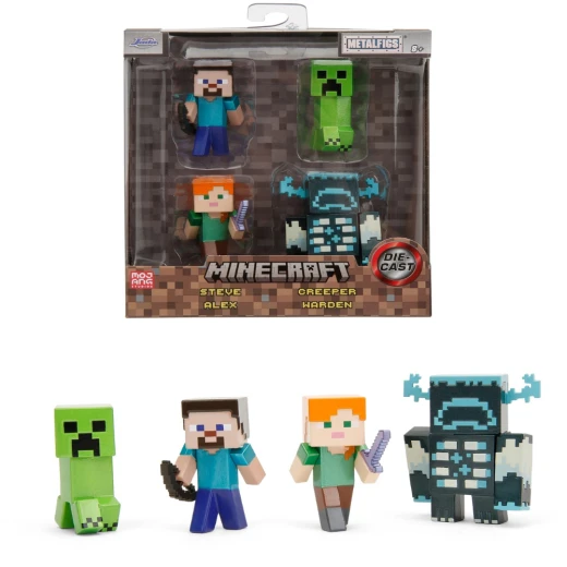 JADA | Minecraft 4 Pack 2.5 Inch Figures JADA | Minecraft 4 Pack 2.5 Inch Figures