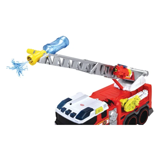 Dickie, Fire Truck Toy with Water Cannon 37.5 cm Extendable Ladder Free-Moving Gripper Arm Roof-Mounted Water Cannon Light and Sound 2 AA Batteries Included for Kids Age 3+ - Dickie - Image 5