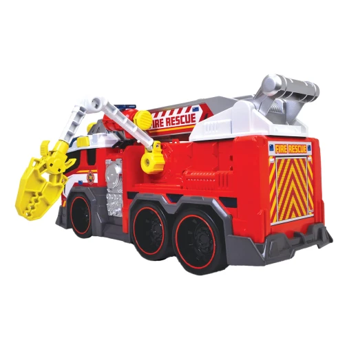 Dickie, Fire Truck Toy with Water Cannon 37.5 cm Extendable Ladder Free-Moving Gripper Arm Roof-Mounted Water Cannon Light and Sound 2 AA Batteries Included for Kids Age 3+ - Dickie - Image 6