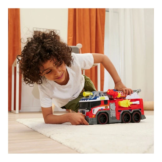 Dickie, Fire Truck Toy with Water Cannon 37.5 cm Extendable Ladder Free-Moving Gripper Arm Roof-Mounted Water Cannon Light and Sound 2 AA Batteries Included for Kids Age 3+ - Dickie - Image 8