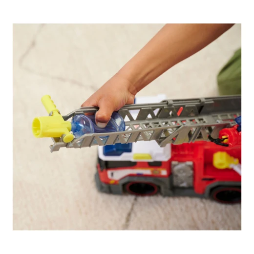 Dickie, Fire Truck Toy with Water Cannon 37.5 cm Extendable Ladder Free-Moving Gripper Arm Roof-Mounted Water Cannon Light and Sound 2 AA Batteries Included for Kids Age 3+ - Dickie - Image 10