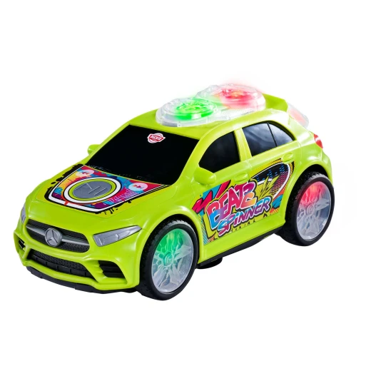 Dickie, Mercedes-Benz A-Class Beat Spinner 23.5 cm Motorized Bump & Go Spin Mode Hip Hop Music LED Lights Official Licensed Toy for Kids Age 3+ - Dickie - Image 2