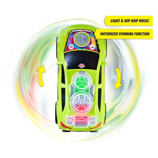 Dickie, Mercedes-Benz A-Class Beat Spinner 23.5 cm Motorized Bump & Go Spin Mode Hip Hop Music LED Lights Official Licensed Toy for Kids Age 3+ - Dickie - Image 4