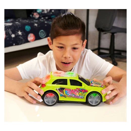 Dickie, Mercedes-Benz A-Class Beat Spinner 23.5 cm Motorized Bump & Go Spin Mode Hip Hop Music LED Lights Official Licensed Toy for Kids Age 3+ - Dickie - Image 5