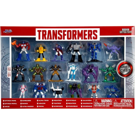 JADA, Die-Cast Transformers Nano Figures, Set of 18 JADA, Die-Cast Transformers Nano Figures, Set of 18