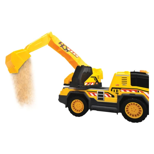 Dickie, Excavator Construction Toy 30 cm with Light and Sound Manually Movable Arm 360° Rotation Free Play Batteries Included for Kids Age 3+ - Dickie - Image 8
