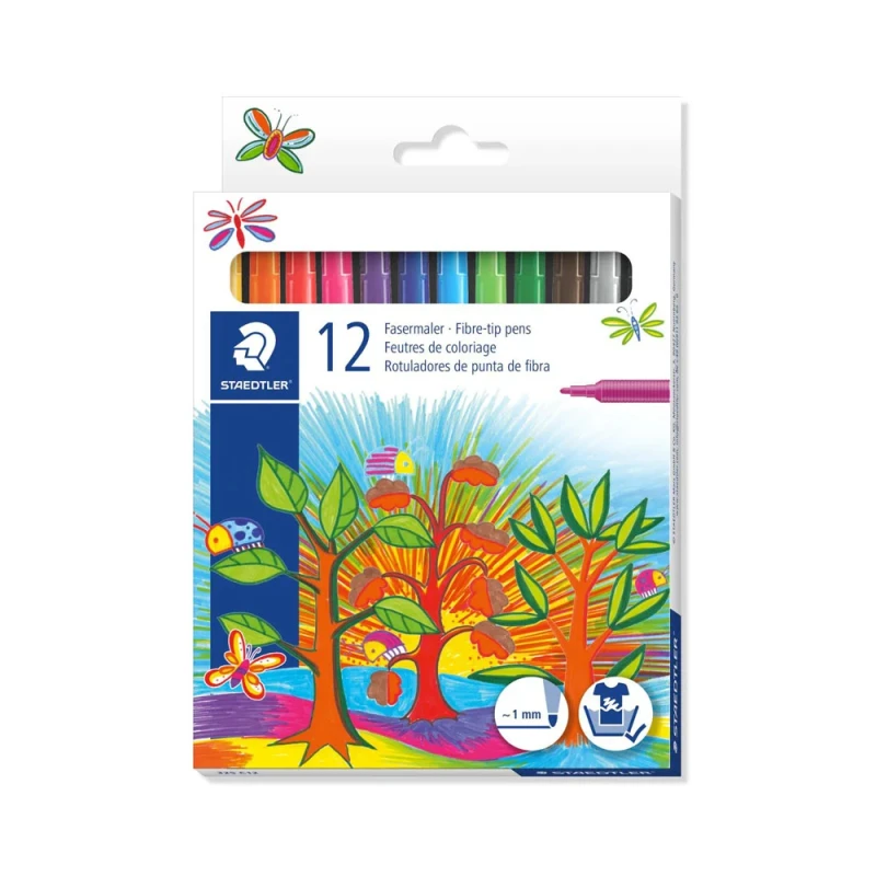 Staedtler | Noris Fibre Tip Pens 12 PSC - Staedtler