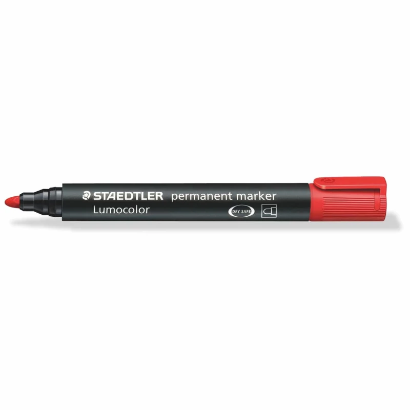 Staedtler -  Permanent Marker Bullet Tip Highlighter Marker - red - Staedtler