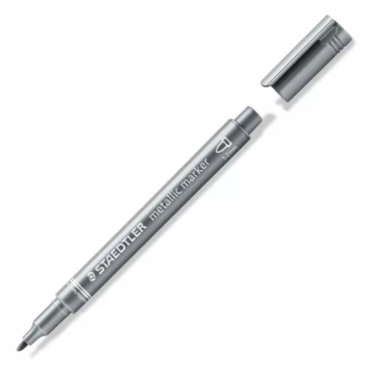Staedtler - Metallic Marker Pen - Silver Staedtler - Metallic Marker Pen - Silver