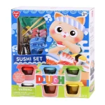 Playgo Sushi Bar Dough Set Creative Play Dough Kit for Kids Multi Color - PlayGo