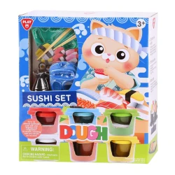Playgo Sushi Bar Dough Set Creative Play Dough Kit for Kids Multi Color