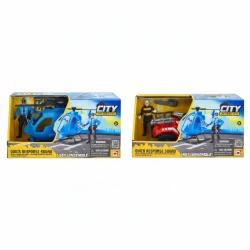 Chap Mei, City Mission Rapid Intervention Team Playset Firefighter ATV Police Helicopter Action Figure Rescue Toy Kids Adventure Set Assorted Ages 3+