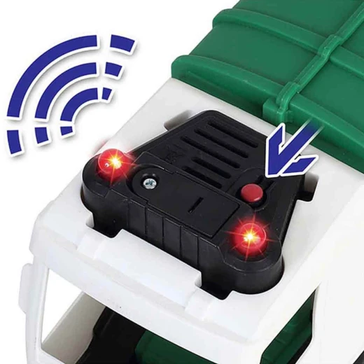 Chap Mei, Sound and Light City Vehicles Playset Random Shape Ambulance or Recycling Vehicle Set with Figures Emergency Rescue Role Play Toy for Kids 3+ with Lights and Siren Effects - Chap Mei - Image 10