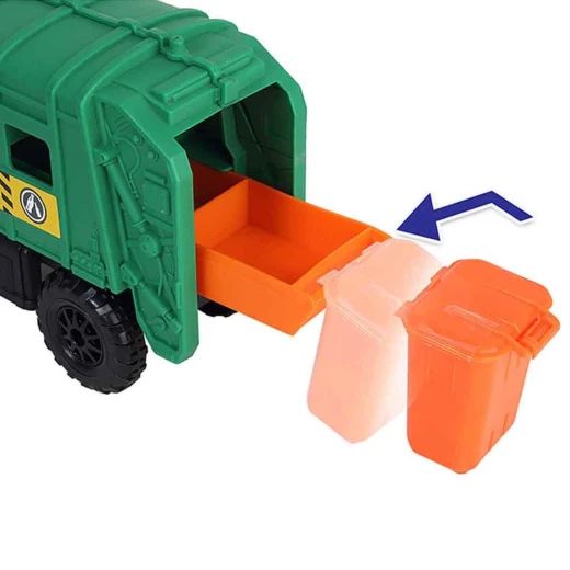 Chap Mei, Sound and Light City Vehicles Playset Random Shape Ambulance or Recycling Vehicle Set with Figures Emergency Rescue Role Play Toy for Kids 3+ with Lights and Siren Effects - Chap Mei - Image 6