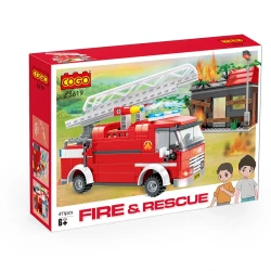 K Toys Educational Rescue Truck Building Blocks Set, 411 Pieces 6+ Years
