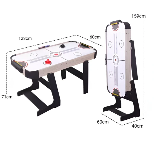 K Toys, Electric Foldable Air Hockey Game Table for Kids and Adults with Electronic Motor Smooth Floating Pucks and Built-in Score Keeper Fun Play - K Toys - Image 2