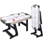 K Toys, Electric Foldable Air Hockey Game Table for Kids and Adults with Electronic Motor Smooth Floating Pucks and Built-in Score Keeper Fun Play - K Toys
