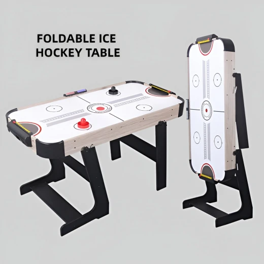 K Toys, Electric Foldable Air Hockey Game Table for Kids and Adults with Electronic Motor Smooth Floating Pucks and Built-in Score Keeper Fun Play - K Toys - Image 3
