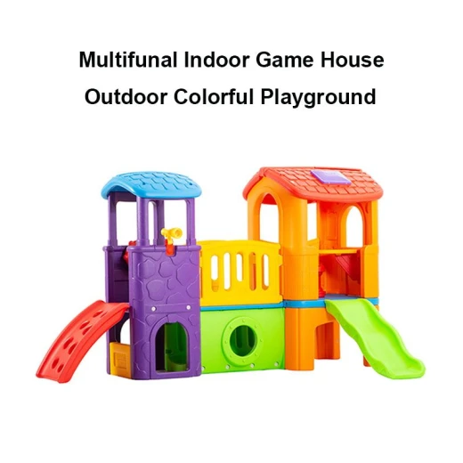 Eduplay, Bridge Playing Center, Multi-functional playhouse with slide, bridge, lookout tower, hide-and-seek tunnel, endless fun for children - EduPlay - Image 2