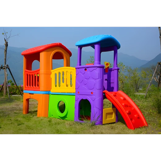 Eduplay, Bridge Playing Center, Multi-functional playhouse with slide, bridge, lookout tower, hide-and-seek tunnel, endless fun for children - EduPlay - Image 5