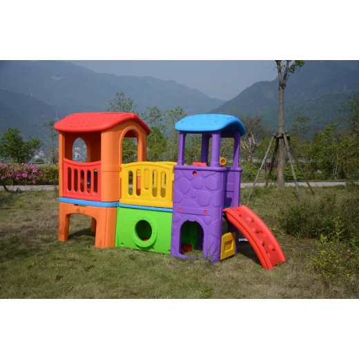 Eduplay, Bridge Playing Center, Multi-functional playhouse with slide, bridge, lookout tower, hide-and-seek tunnel, endless fun for children - EduPlay - Image 8