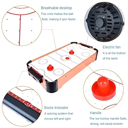 K Toys, Table Game Air Hockey Puck Points for Kids and Adults with Built-in Score Counter Fast-Paced Exciting Gameplay and Safe High-Quality Materials - K Toys - Image 3