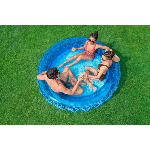 مسبح بوهيمي قابل للنفخ , أزرق من بيست واي - بيست واي - Image 4