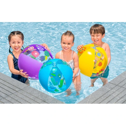 Bestway , Designer Beach Ball , Random Color - Bestway - Image 2