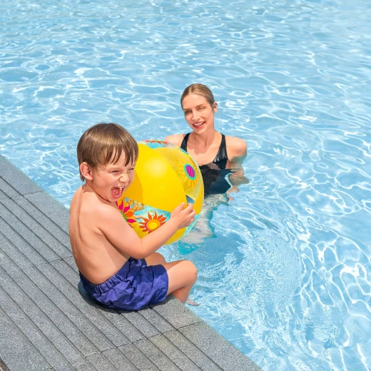 Bestway , Designer Beach Ball , Random Color - Bestway - Image 4