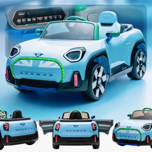 RoyalBaby , Mini Aceman Kids Ride-On Car , Blue - RoyalBaby - Image 15