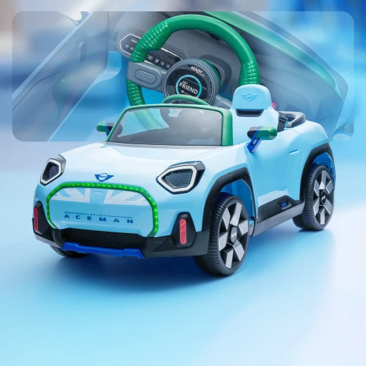 RoyalBaby , Mini Aceman Kids Ride-On Car , Blue - RoyalBaby - Image 10