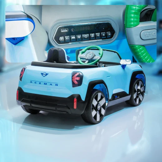 RoyalBaby , Mini Aceman Kids Ride-On Car , Blue - RoyalBaby - Image 11