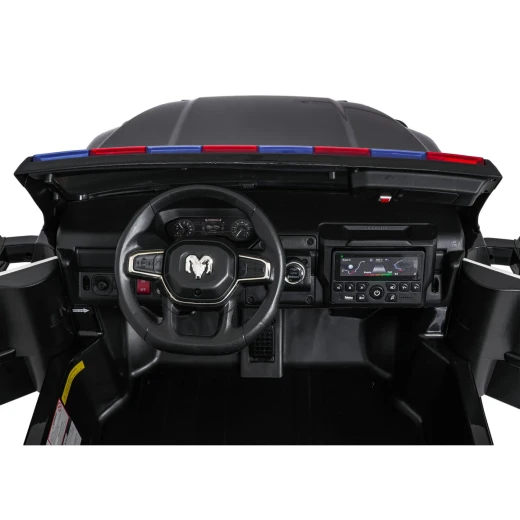 RoyalBaby , Dodge RAM 3500 Kids Ride-On Car , Police Black - RoyalBaby - Image 11