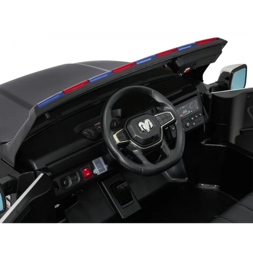 RoyalBaby , Dodge RAM 3500 Kids Ride-On Car , Police Black - RoyalBaby - Image 10