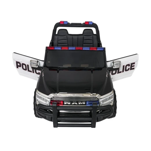 RoyalBaby , Dodge RAM 3500 Kids Ride-On Car , Police Black - RoyalBaby - Image 13