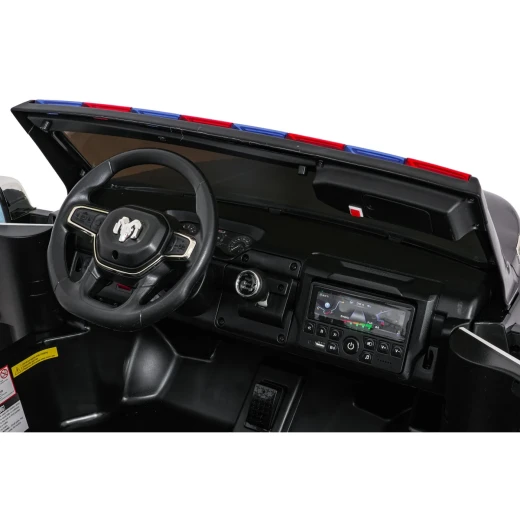 RoyalBaby , Dodge RAM 3500 Kids Ride-On Car , Police Black - RoyalBaby - Image 2