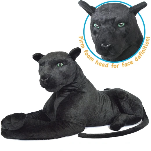 K Toys, Cool Giant Lying TigerHart Pana The Black Panther, 96-105 cm - K Toys - Image 3