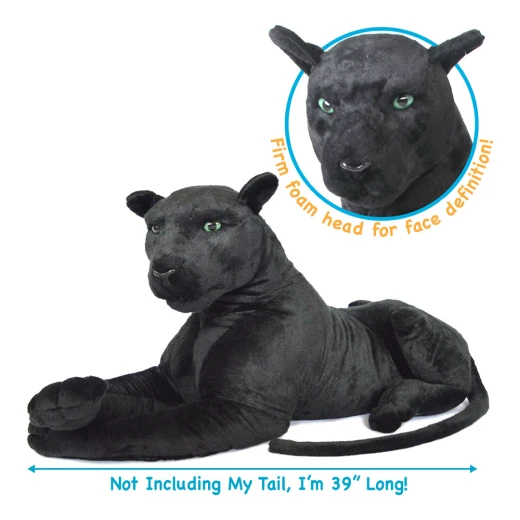 K Toys, Cool Giant Lying TigerHart Pana The Black Panther, 96-105 cm - K Toys - Image 7