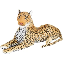 K Toys, Cool Giant Lying Leopard Plush Stuffed Toy, 96-105 cm