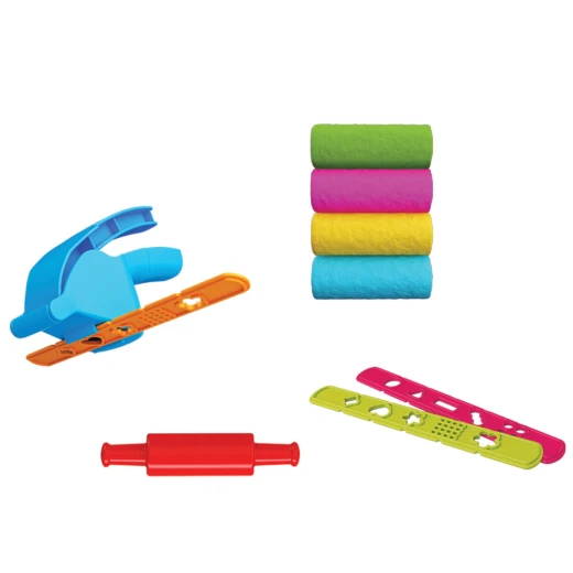 Art Craft , Dough Press Play Set with Tools , 4 pcs , 200 gm - Art Craft - Image 3