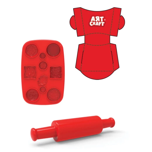 Art Craft , Hamburger Play Dough Set , 3 Colors , 150 gr , 3 pcs - Art Craft - Image 3