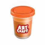Art Craft , Single Dough Pot , Orange , 140 gr - Art Craft