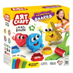 Art Craft , 3D Shapes Play Dough Set , 4 pcs , 200 gm