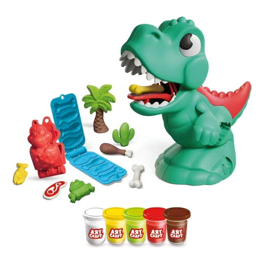 Art Craft, Feed The Dinosaur Play Dough Set for Creative Play, Skill Development, Fine Motor Skills and Imaginative Educational Fun for Kids - Art Craft - Image 2